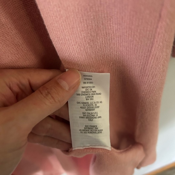 NWT Women’s Isaac Mizrahi Long Open-Front Cardigan, Bubblegum Pink, Size M - Picture 5 of 5